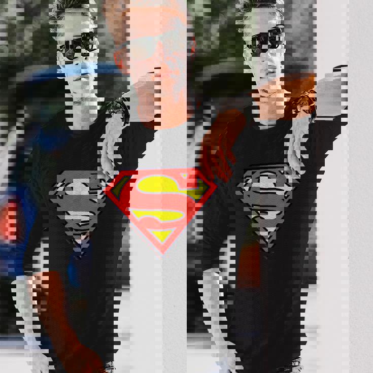 スーパーマン レジェンダリー クラシック ロゴ 長袖Tシャツ 彼への贈り物