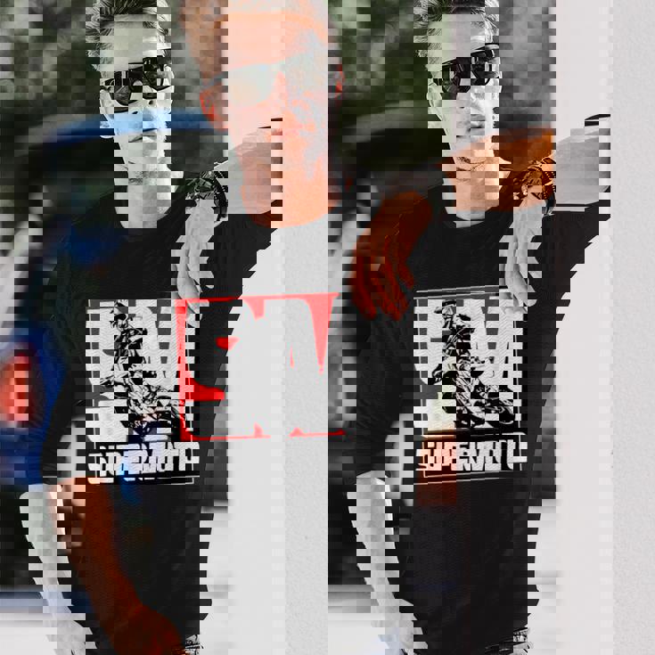 スーパーモトスーパーモタードエンデューロモトクロス 長袖Tシャツ 彼への贈り物