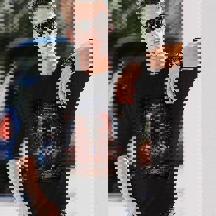 セクシーガールグラフィックtシャツ ホットガールズ&ギター 2 グランジ 長袖Tシャツ 彼への贈り物