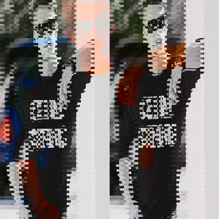 セリーヌストロングセリーヌサポーター 長袖Tシャツ 彼への贈り物