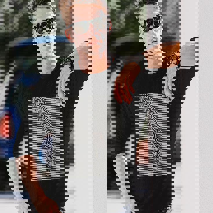 ゼブラ 錯視 メンズ レディース キッズ 長袖Tシャツ 彼への贈り物