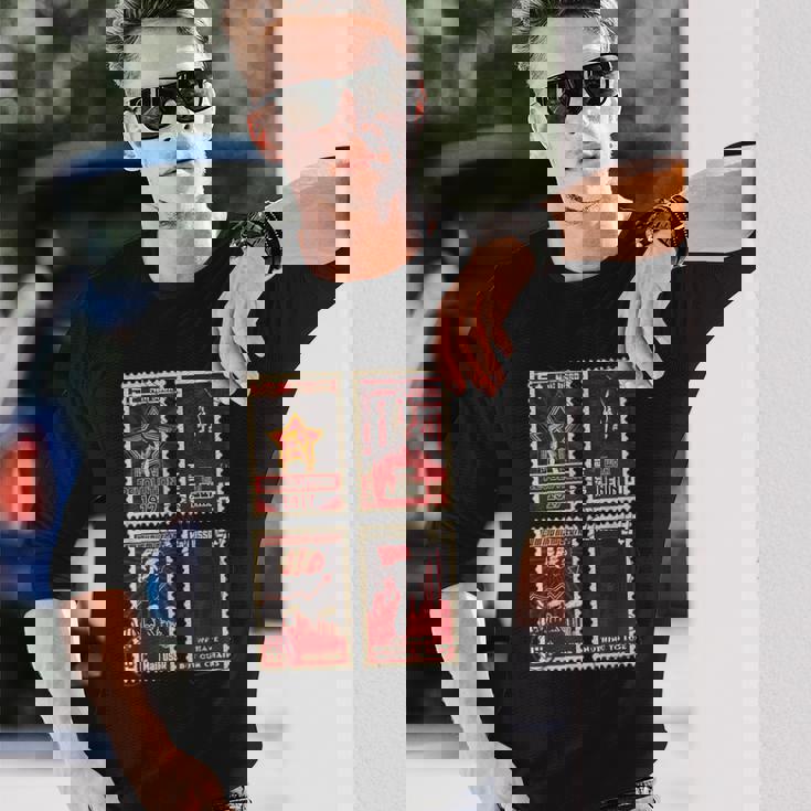 ソビエト消印sovi8ヴィンテージプロパガンダ。 長袖Tシャツ 彼への贈り物