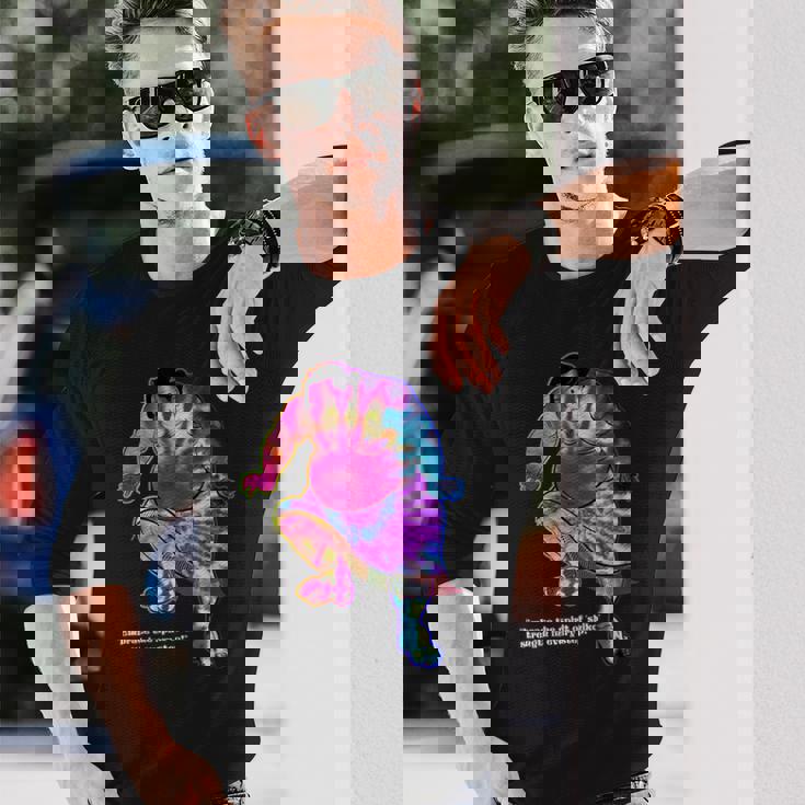 タイダイ染めお相撲t 長袖Tシャツ 彼への贈り物