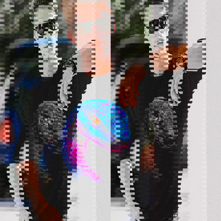 タイパン 動物 モチーフ イラスト タイパン 長袖Tシャツ 彼への贈り物