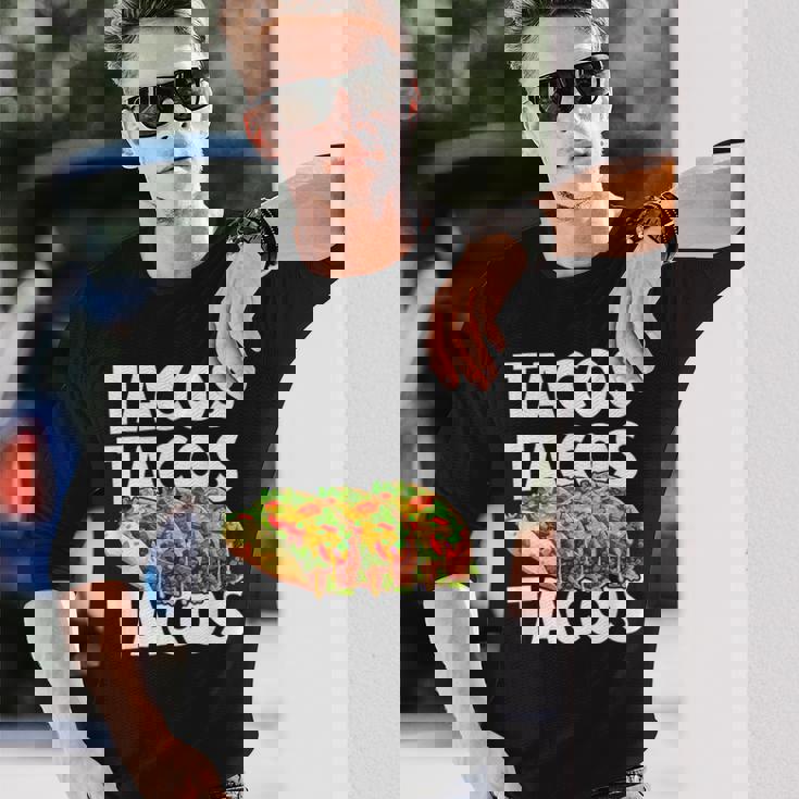 タコス Tacos 長袖Tシャツ 彼への贈り物