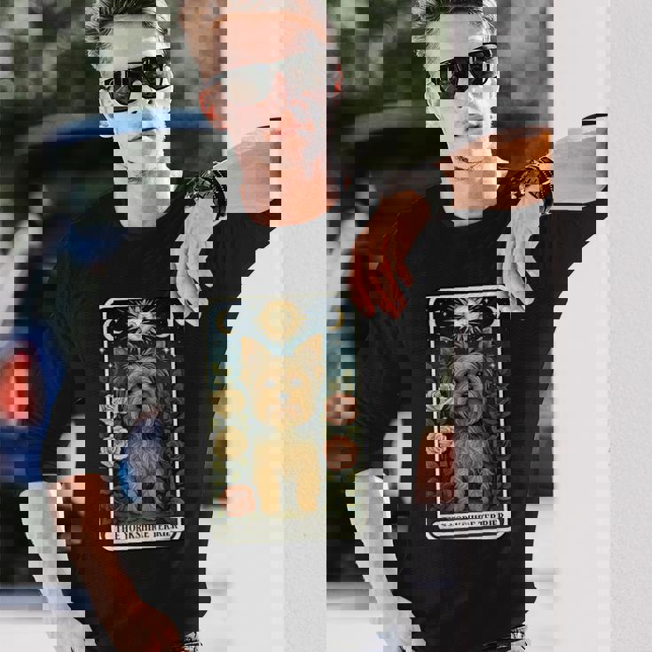 タロットヨークシャーテリア 長袖Tシャツ 彼への贈り物