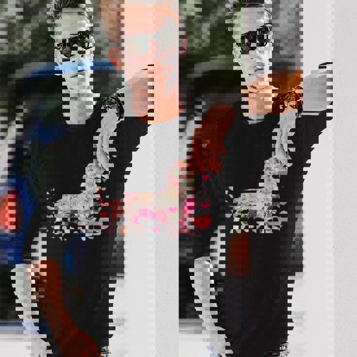 ダックスフント 解体新書 ミニチュアダックス 犬の飼い主 ダックスフント ギフト おもしろ犬 ダックスフント 長袖Tシャツ 彼への贈り物