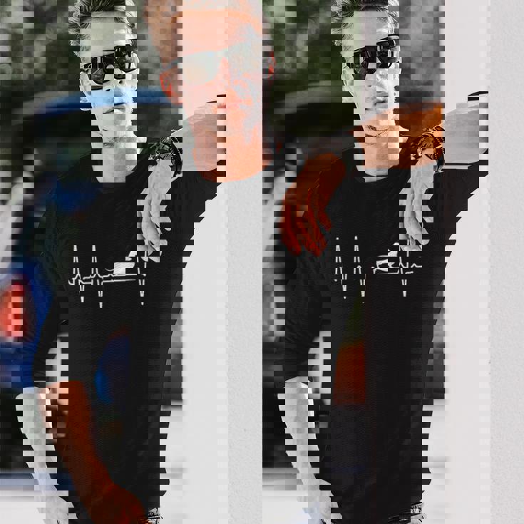 ダックスフンド ハートビートギフト メンズ レディース ソーセージ 犬愛好家 長袖Tシャツ 彼への贈り物