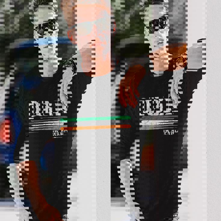 ダブリン アイルランド アイリッシュ 長袖Tシャツ 彼への贈り物