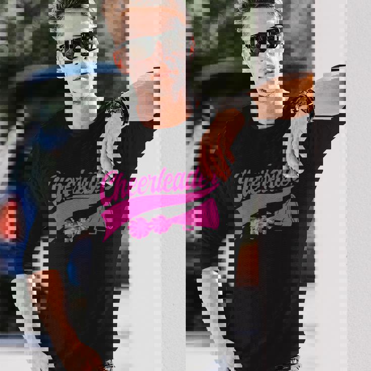 チアリーダー おもしろい チアリーディング チア練習 スポーツチーム 長袖Tシャツ 彼への贈り物