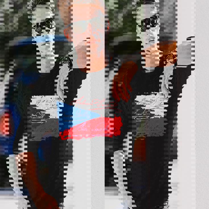 チェコの作曲家 ドヴォラック・ドラ・スメタナ チェコ 長袖Tシャツ 彼への贈り物