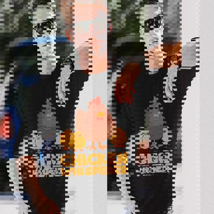 チキンウィスパラー ファストフード ファンギフト 長袖Tシャツ 彼への贈り物