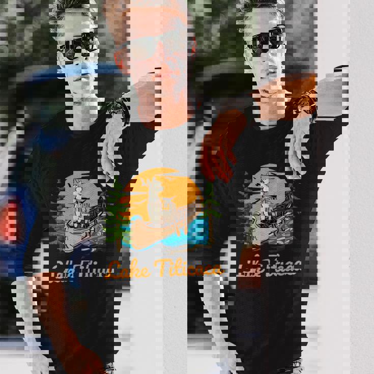 チチカカ湖 長袖Tシャツ 彼への贈り物