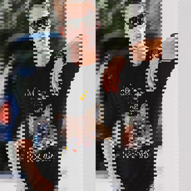 チワワ ロングヘア チワワ ロングヘア 子犬 犬好き 長袖Tシャツ 彼への贈り物