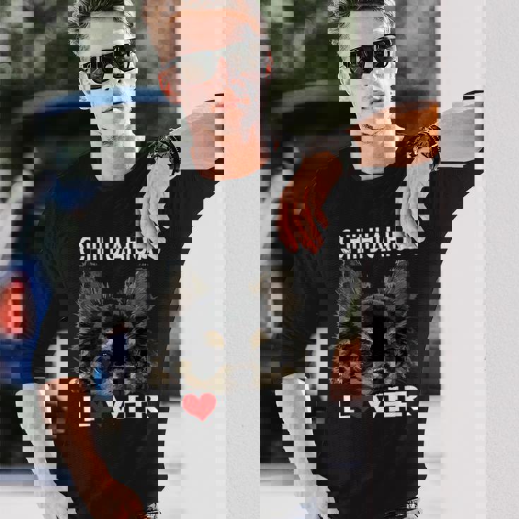 チワワ 長髪好き チワワ 長髪 チワワ 長袖Tシャツ 彼への贈り物