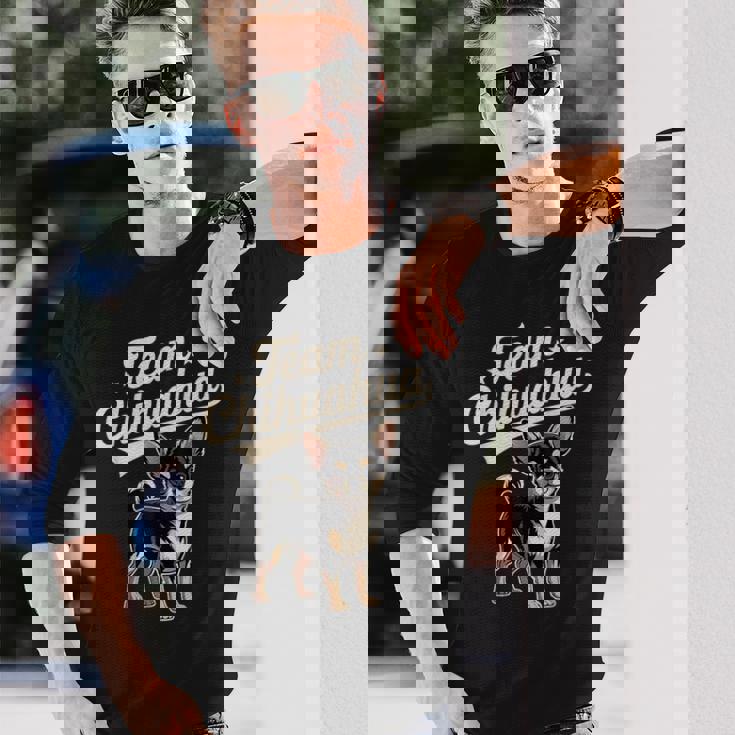 チワワオーナーチワチワ 長袖Tシャツ 彼への贈り物