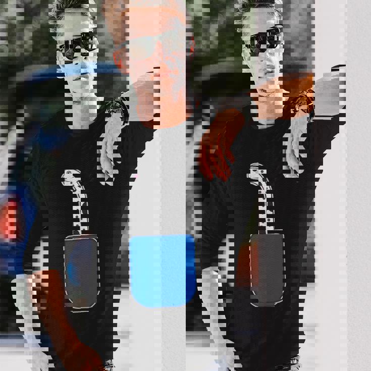 チンアナゴ（いん・ざ・ぽけっと）【どうぶつフレンズ】魚 水族館の生き物 かわいい 面白い 動物 チンアナゴ イラスト 長袖Tシャツ 彼への贈り物