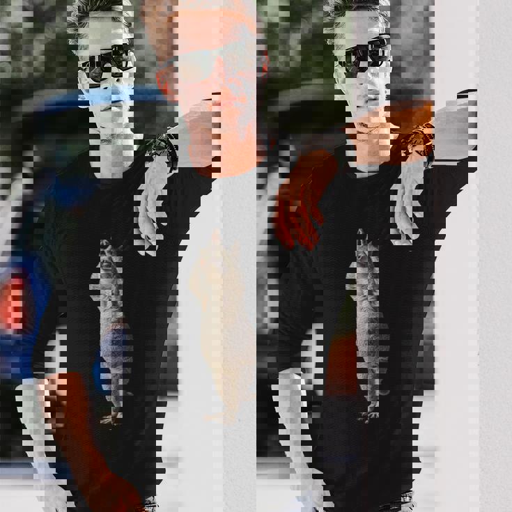 チンチラヨガ 長袖Tシャツ 彼への贈り物