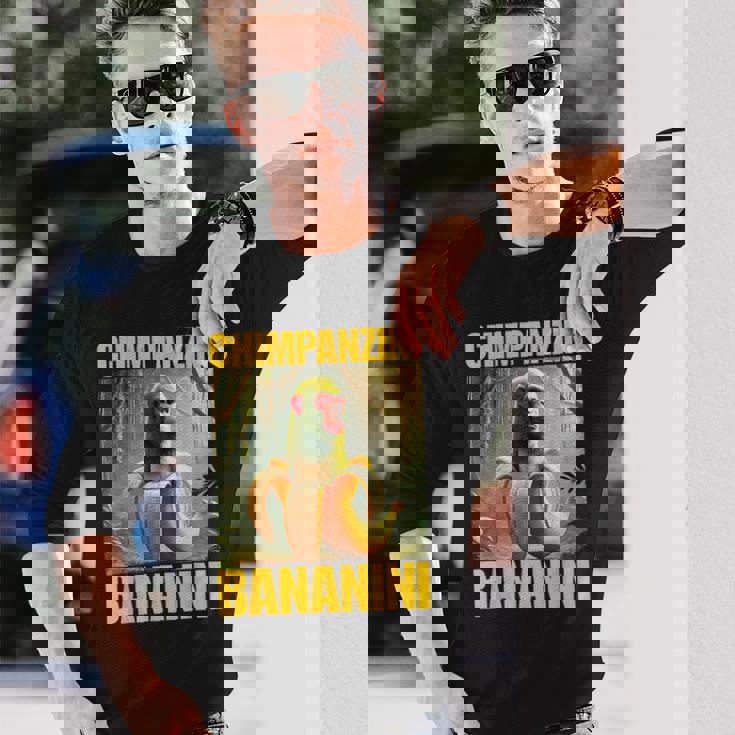チンパンジーニ バナニーニ イタリアのブレインロットミーム 長袖Tシャツ 彼への贈り物