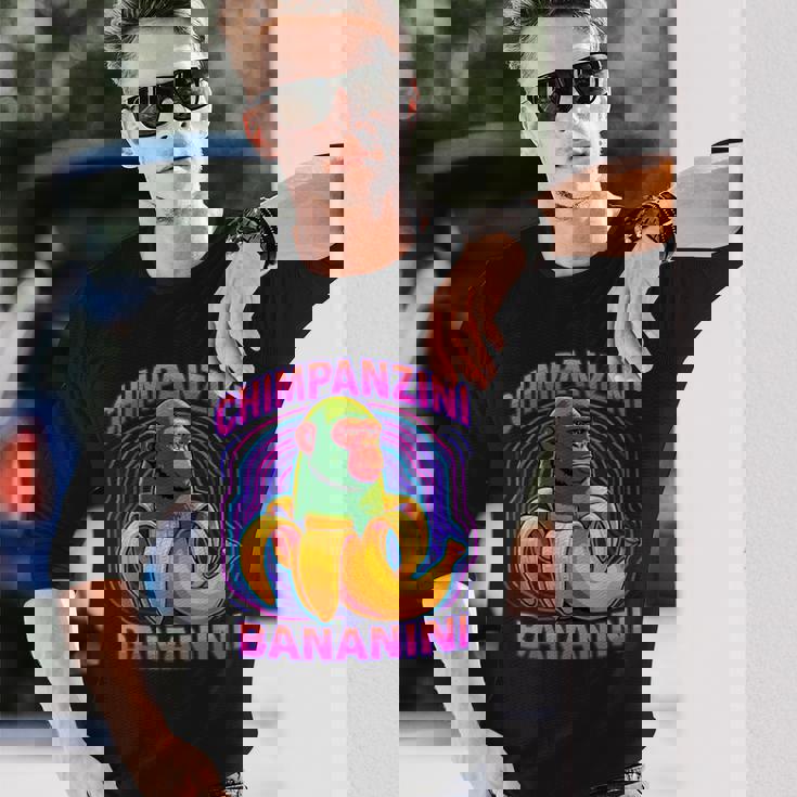 チンパンジーニ バナニーニ イタリアのブレインロットミーム 長袖Tシャツ 彼への贈り物