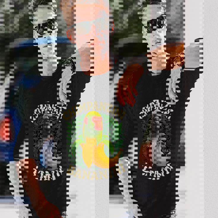 チンパンジーニ バナニーニ イタリアのブレインロットミーム 長袖Tシャツ 彼への贈り物