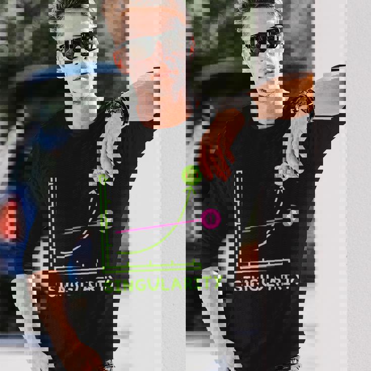 テクニカルシンギュラリティマシン ディープラーニング ジェネレーティブai 長袖Tシャツ 彼への贈り物