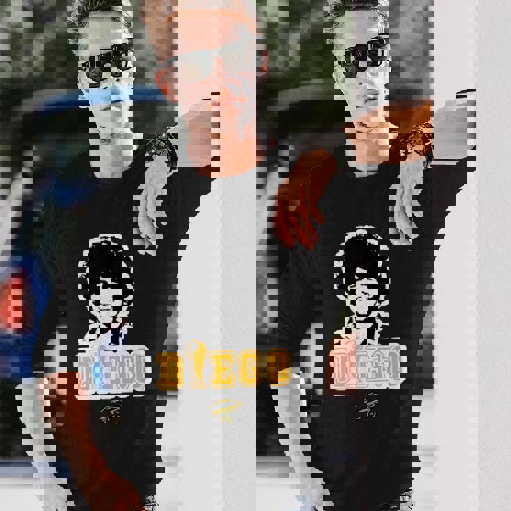 ディエゴ・マラドーナ・アルヘンティノス・ジュニアーズ 長袖Tシャツ 彼への贈り物