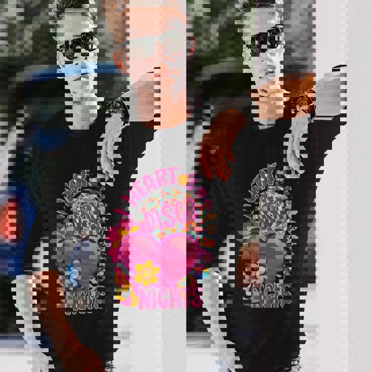 ディスコ グルービー ヒッピー 70年代 80年代 ヴィンテージ 70年代ディスコ衣装 長袖Tシャツ 彼への贈り物