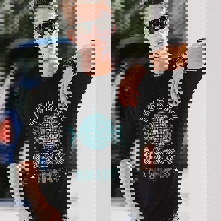 ディスコ衣装 レディース メンズ 70年代&80年代コスチューム This Is My Disco 長袖Tシャツ 彼への贈り物