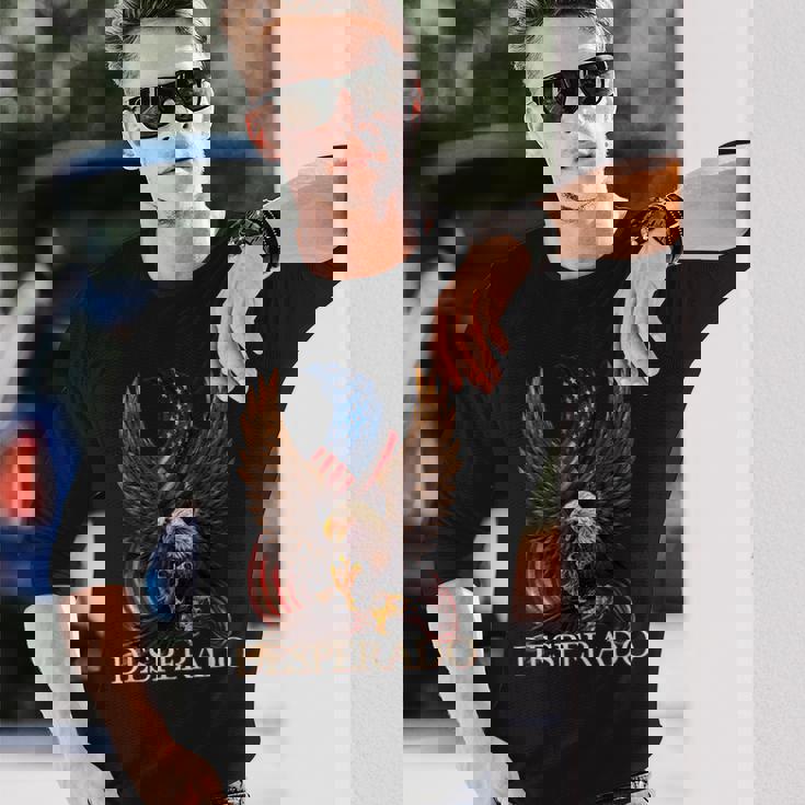 デスペラードカウボーイイーグル 長袖Tシャツ 彼への贈り物