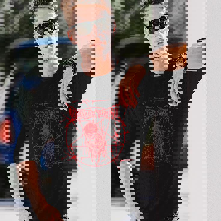 デスメタルtシャツ デスメタル ヘビーロック 携帯電話ケース 長袖Tシャツ 彼への贈り物