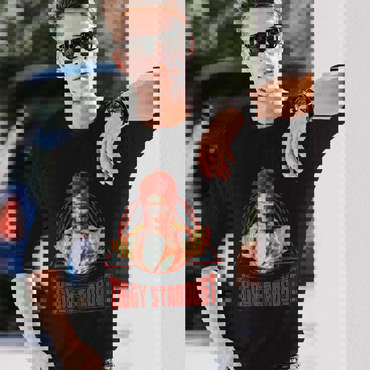 デヴィッド・ボウイ ミュージック ロック ジギー スターダスト 2 長袖Tシャツ 彼への贈り物