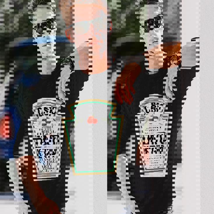 トマトケチャップ カップルグループ ハロウィンコスチューム Diy ラストミン 長袖Tシャツ 彼への贈り物