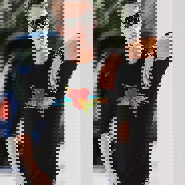 トム・ペティとハートブレイカーズのクラシックロゴ。 長袖Tシャツ 彼への贈り物