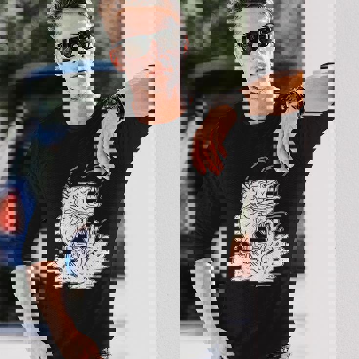 トラウト フィッシング シーバス フィッシャーマン 釣り竿 長袖tシャツ 長袖Tシャツ 彼への贈り物