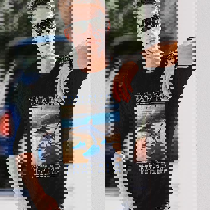 トララレロトララーラ-イタリアンブレインロットミーム 長袖Tシャツ 彼への贈り物