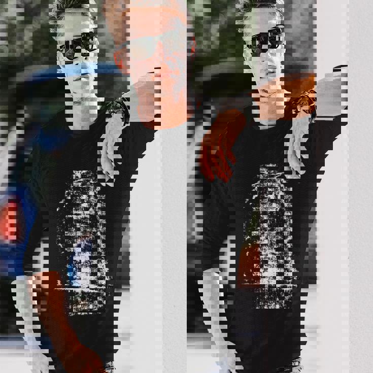 トリノのシュラウド イエス・キリストの顔 長袖Tシャツ 彼への贈り物