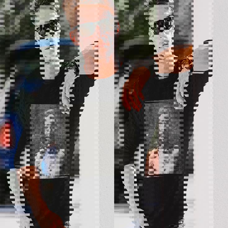 トリノのヴィンテージイエス聖骸布 長袖Tシャツ 彼への贈り物