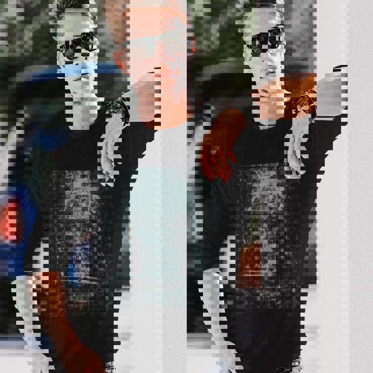 トリノの聖骸布イエス・キリスト教史の顔 長袖Tシャツ 彼への贈り物