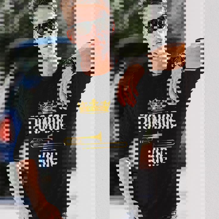 トロンボーンキングトロンボーン 長袖Tシャツ 彼への贈り物