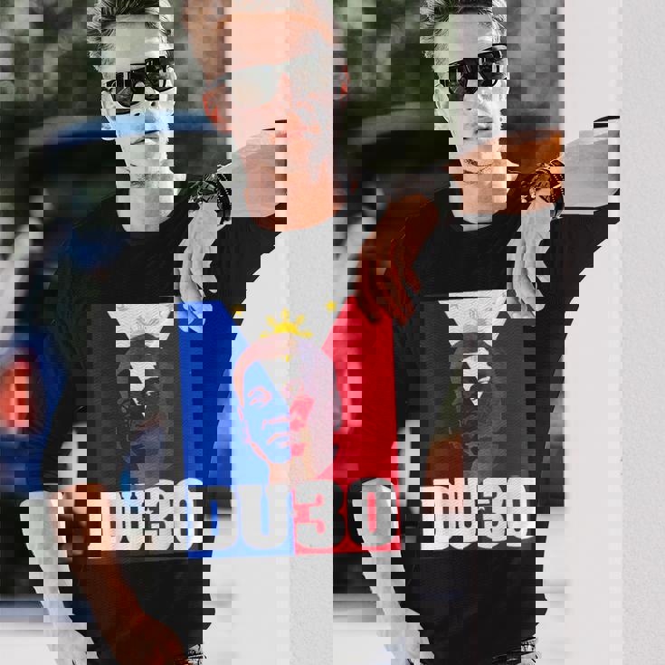 ドゥテルテが2016年大統領に就任 長袖Tシャツ 彼への贈り物