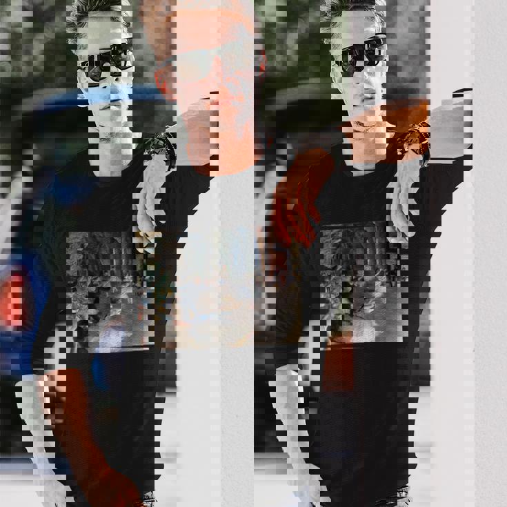 ドガ 舞台上でのリハーサル 現代美術 絵画 長袖Tシャツ 彼への贈り物