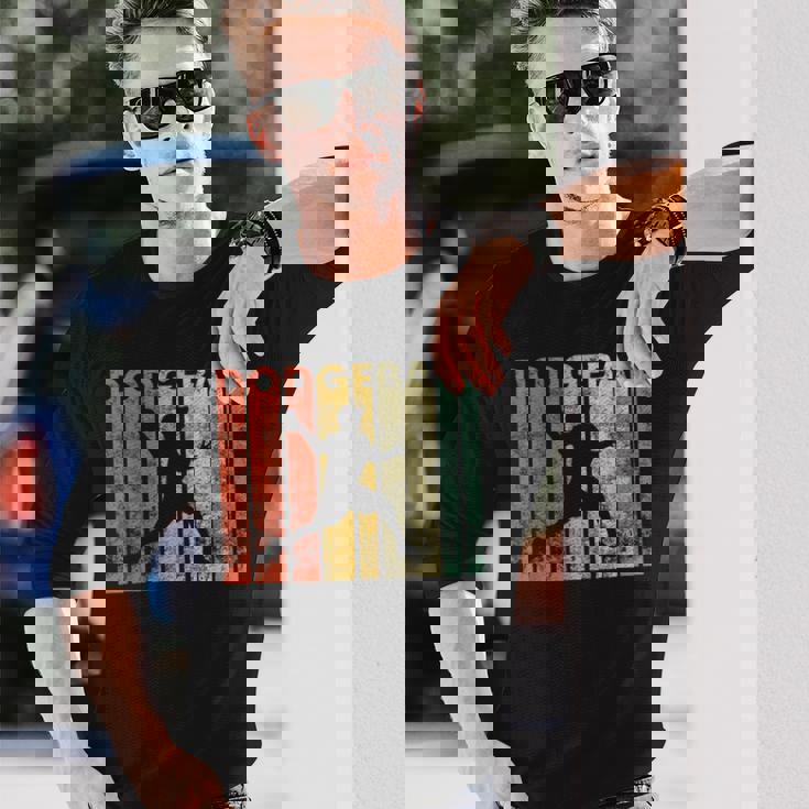 ドッジボール選手 レトロ ドッジボール ギフト 長袖Tシャツ 彼への贈り物