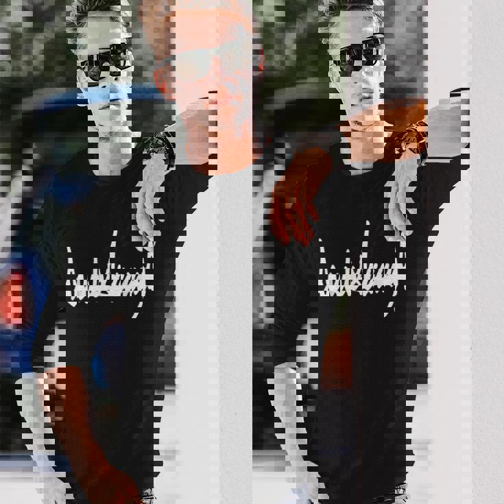 ドナルド J トランプ サインtシャツ 長袖Tシャツ 彼への贈り物