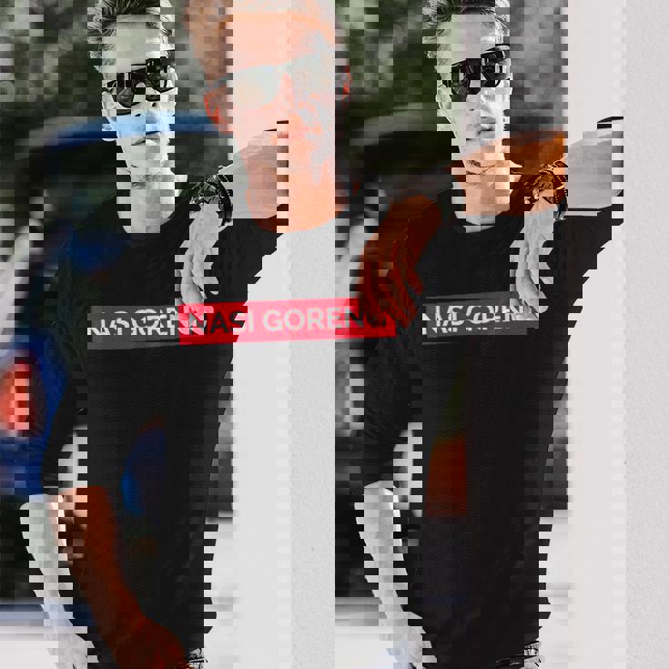 ナシ・ゴレンおもしろ 長袖Tシャツ 彼への贈り物