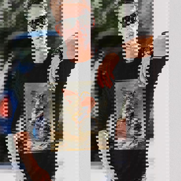 ナポレオン・ボナパルト ジャック・ルイ・デイヴィッド ネオクラシシズムアート 長袖Tシャツ 彼への贈り物