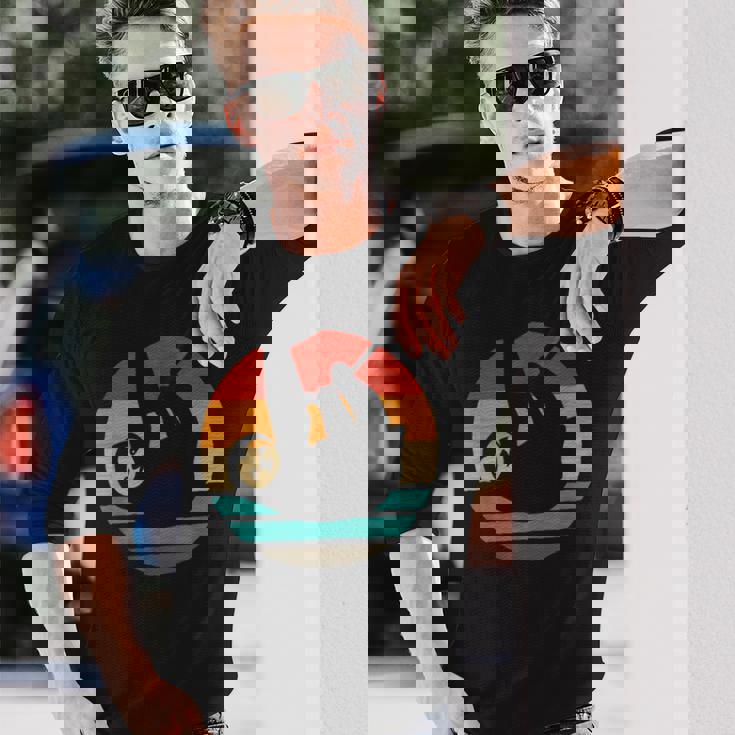 ナマケモノ レトロスタイル ビンテージ 長袖Tシャツ 彼への贈り物