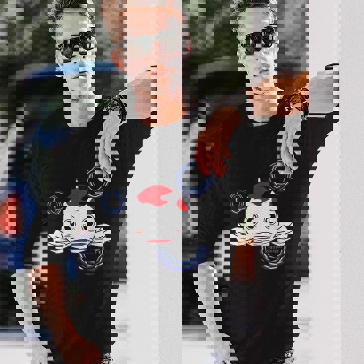 ニシキゴイ Nisikigoi 錦鯉 コイ かわいい 長袖Tシャツ 彼への贈り物