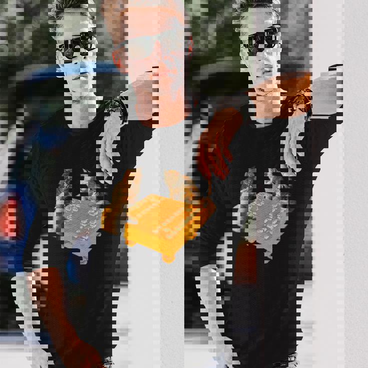 ネコ 猫 将棋 面白いtシャツ 面白い 服 おもしろ グッズ ネタ ウケ狙い メンズ 棋士 おもしろグッズ 長袖Tシャツ 彼への贈り物