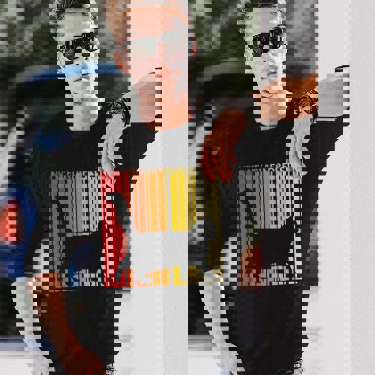 ノルウェージャンフォレストキャット 猫の所有者の贈り物 長袖Tシャツ 彼への贈り物